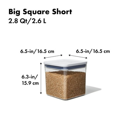 OXO Softworks POP Container - Big Square Short 2.8 Qt