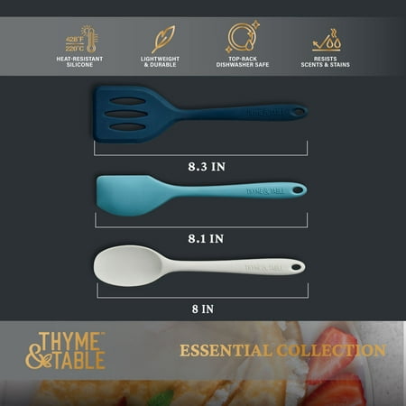 Thyme and Table Silicone Mini Kitchen Utensil Set, 3 pcs