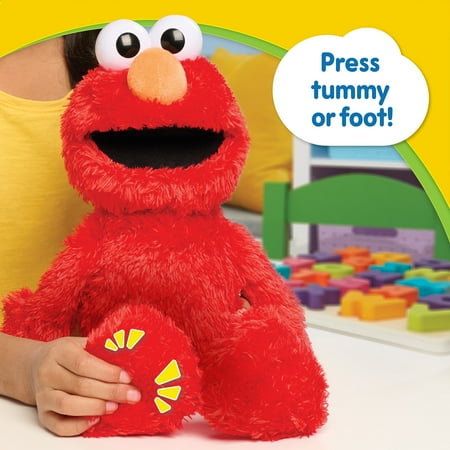 Sesame Street Tickle Me Elmo 13.5-inch Plush Doll, Laughs, Wiggles, and Giggles, Red