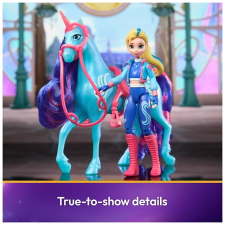 Unicorn Academy, Isabel & River with 2 Riding Accessories, Toys for Girls Ages 4+