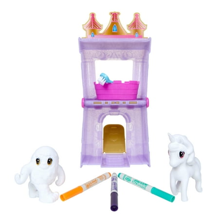 Crayola Scribble Scrubbie Pets Palace Playset, 6 Pieces, Creative Toys, Gifts, Beginner Unisex Child, Activity, Art