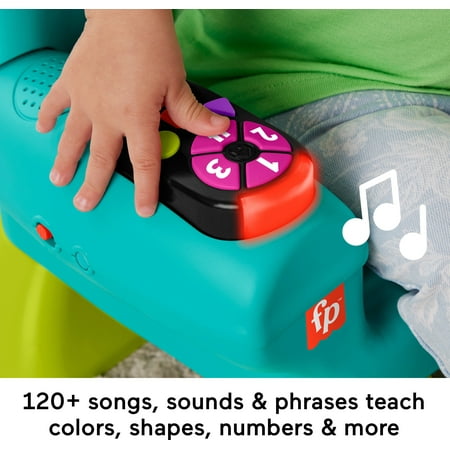 Fisher-Price Laugh & Learn Smart Stages Chair Electronic Learning Toy for Toddlers, Teal