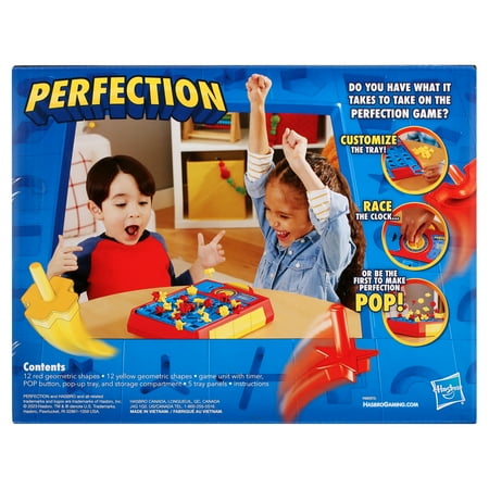 Perfection Kids Board Game, Over 250 Combinations, Preschool Games, Non-Candy Easter Basket Stuffers Gifts, Ages 5+