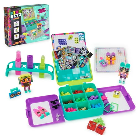 Pixobitz Studio with 500 No Heat Water Fuse Beads, Decos & Accessories, One Size