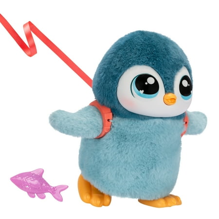 Little Live Pets My Walking Penguin Waddles, Interactive Gray Toy 25+ Sounds and Reactions, Ages 5+