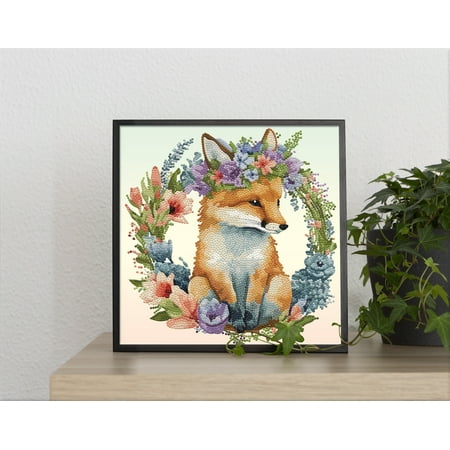DIAMOND DOTZ? Floral Garland Fox Special Edition Diamond Painting Kit
