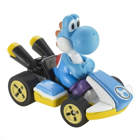 Hot Wheels Mario Kart Set of 4 Toy Character Vehicles, Includes 1 Exclusive Mario Toy (Styles May Vary), 0.68 lb, One Size, Multicolor