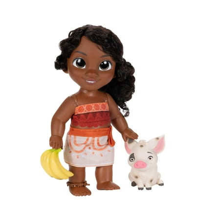 Disney's Moana 2 Little Sis Simea 11 inch Tall Doll with Animal Friend Pua