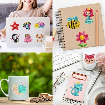Arts and Crafts Supplies, Diamond Stickers DIY Craft Kits, Arts and Crafts for Kids, Toys for Girls Ages 5 6 7 8 9 10 11 12 Years Old