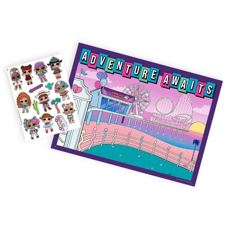 L.O.L Surprise! on-the-Go Activity Tin Art Set for Girls, 27 Pieces, for Children Ages 6+
