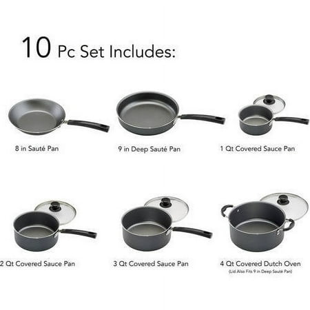 Tramontina Primaware Non-stick Cookware Set, 10 Piece