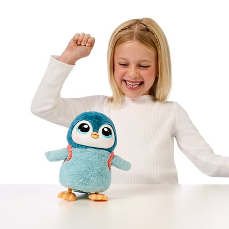 Little Live Pets My Walking Penguin Waddles, Interactive Gray Toy 25+ Sounds and Reactions, Ages 5+
