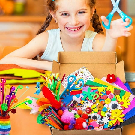 Duety 1000 Pcs Mega Kids Art Supplies?Art Craft Kit Supplies Art and Craft Supplies for Kids for Children Crafts for Children of Arts and Crafts in Parent Child Activity Classroom