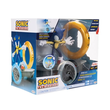 Sonic The Hedgehog Speed Feature RC Vehicle with Detachable Sonic Action Figure