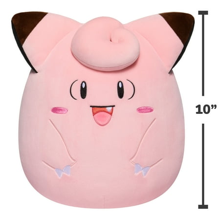 Squishmallows Pokemon 10 inch Clefairy - Child's Ultra Soft Stuffed Plush Toy