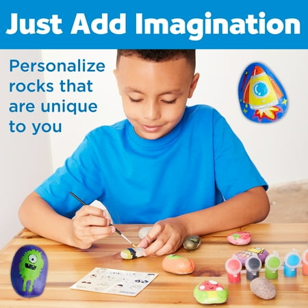 Creativity for Kids Hide and Seek Rock Painting Kit - Child Craft Kit for Boys and Girls