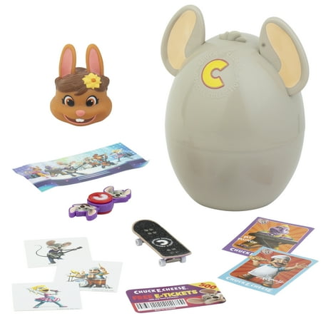Chuck E. Cheese Mystery Egg, Collectible Figure & Accessories, E Tickets, Official Toy Merch
