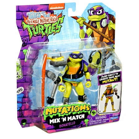 Tales of Teenage Mutant Ninja Turtles: Mutations Mix and Match 4.5" Donatello Basic Action Figure Assortment by Playmates Toys
