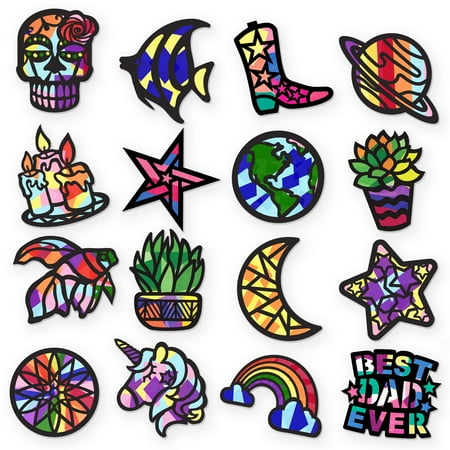 Vhale Suncatchers Stained Glass Effect Paper Craft Kit