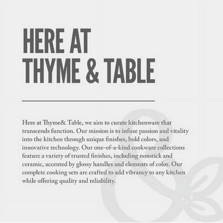 Thyme & Table Kitchen Towels, Black and White, 4 Pack Set