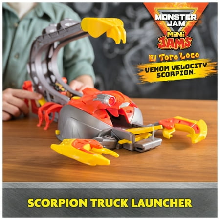 Monster Jam, El Toro Loco Venom Velocity Scorpion Playset, for Ages 3 and up (New)