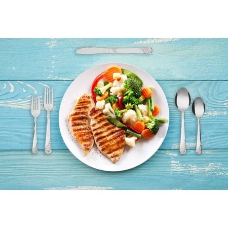 Mainstays Swirl 49 Piece Stainless Steel Flatware and Organizer Tray Set, Silver, Service for 8 3.29 lb