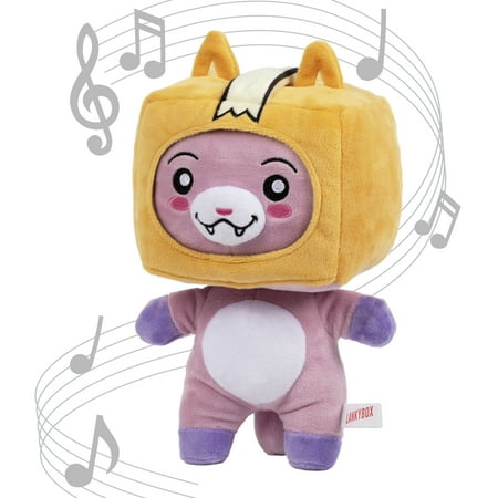 LankyBox Foxy Singing Plush Toy, 11 inch, Official Merchandise
