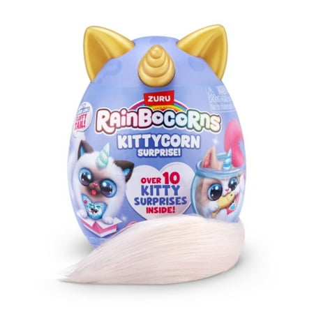 Kittycorn Surprise Series 3 by ZURU, Plush Toy, Collectible Plush Stuffed Animal, Slime, Surprise Eggs for Girls