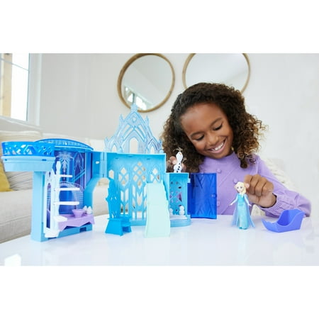 Disney Frozen Storytime Stackers Princess Elsa's Ice Palace, Doll House Playset with Small Doll, One Size