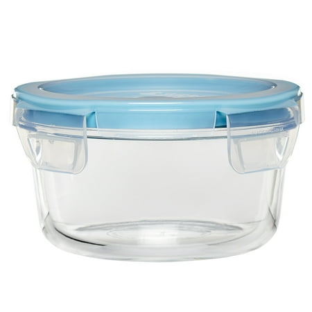 Anchor Hocking TrueLock Locking Lid Glass Food Storage Containers, 4 Cup Round
