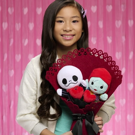 Disney Tim Burton's The Nightmare Before Christmas Valentine 13.5-inch Medium Plush Bouquet