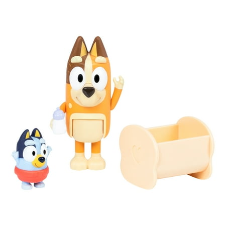 Bluey, 2-Pack Figure Set, Includes Baby Bluey, Toddler Toy