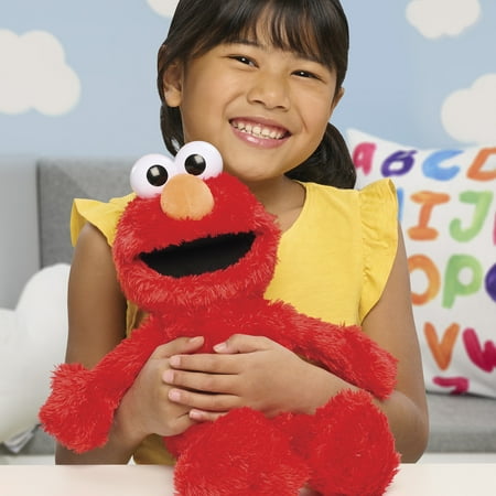 Sesame Street Tickle Me Elmo 13.5-inch Plush Doll, Laughs, Wiggles, and Giggles, Red