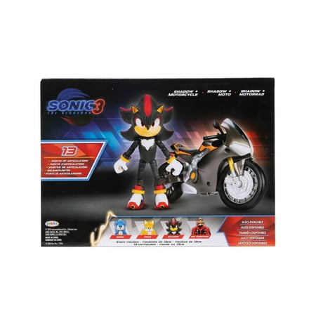 Sonic 3 Shadow Articulated 5 inch Action Figure with Motorcycle