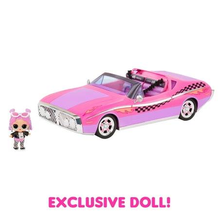 LOL Surprise City Cruiser, Pink and Purple Sports Car, Fabulous Features with Exclusive Doll, Kids Toy Gift Ages 4+