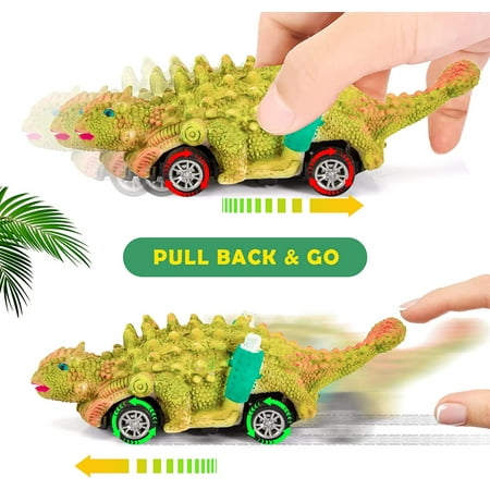 Style-Carry Dinosaur Toy Pull Back Cars, Dinosaur Painting Kit for Kids, Arts and Craft Gift for Toddlers Boys Ages 2 3 4 5, Kids Easter Crafts Christmas Crafts