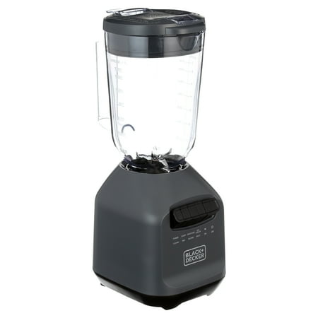 Black & Decker Ice Crush Blender with 56 Ounce (7 Cup) PerfectPour Plastic Jar, Powerful 6-Tip Stainless Steel Blade, 8-Speeds Plus Pulse, 750 Peak Watts of Power, BL2209PB