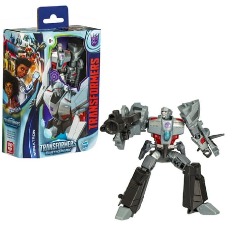 Transformers Toys EarthSpark Deluxe Class Megatron 5" Action Figure for Kids 6+