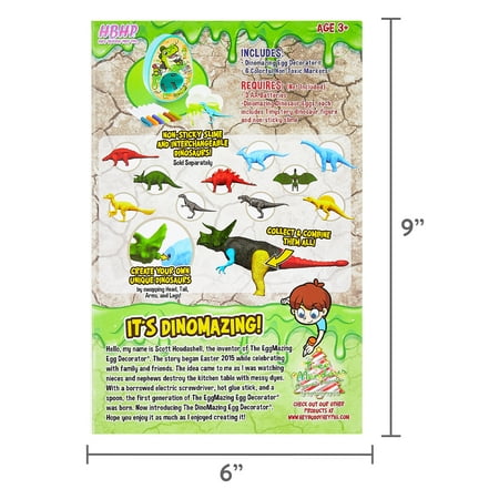 The Mini Dinomazing Easter Egg Decorating Craft Kit, for Unisex Child Ages 3+