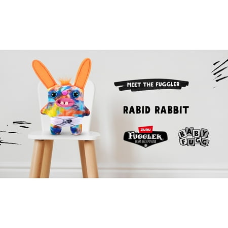 Fuggler Baby Fugg 3.5 inch (Rabid Rabbit), Funny Ugly Monster Soft Plush Collectible Toy by ZURU