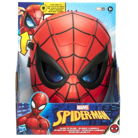 Marvel Spider-Man Glow FX Mask Role Play Toy for Kids, Costume Masks for Ages 5+