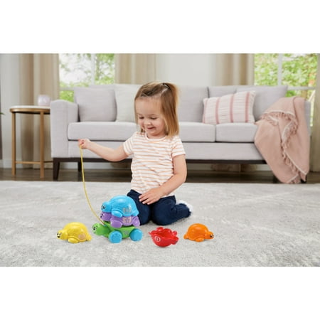 LeapFrog Nest & Count Turtle Tower with Accessories, Baby and Toddler Toys