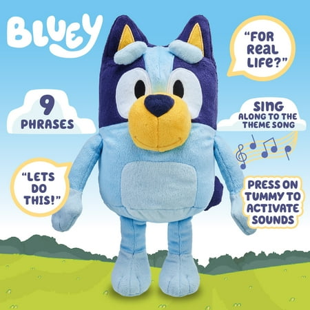 Bluey, Talking Bluey 13inch Plush, Toddler Toy