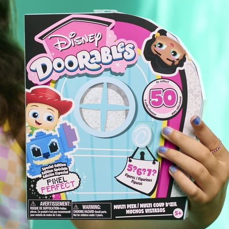 Disney Doorables Pixel Perfect Multi Peek, Surprise 1.5-inch Collectible Figurines Behind Every Door, Kids Toys for Ages 5 up