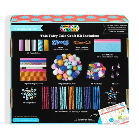 Smarts & Crafts Fairy Tale Craft Kit, 200+ Pieces, for Children 6 years and up