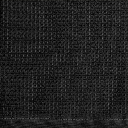 Better Homes & Gardens 4 Piece Waffle Kitchen Towel, Rich Black, Black