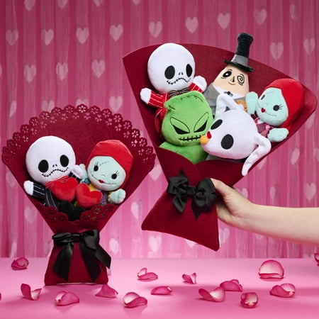 Disney Tim Burton's The Nightmare Before Christmas Valentine 13.5-inch Medium Plush Bouquet