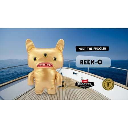 Fuggler Gold Fuggs 9 inch (Reeko), Funny Ugly Monster Soft Plush Collectible Toy by ZURU