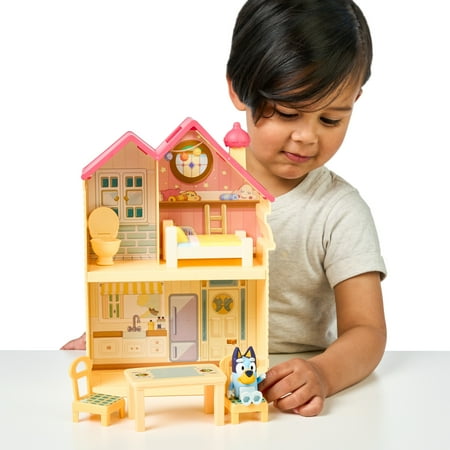 Bluey Mini Home Playset, Includes Bluey Figure With 5 Play Pieces , Toddler Toy, One Size