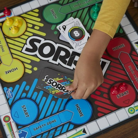 Sorry! Kids Board Game, Family Board Games for Kids, 2 to 4 Players, Non-Candy Easter Basket Stuffers Gifts, Ages 6+